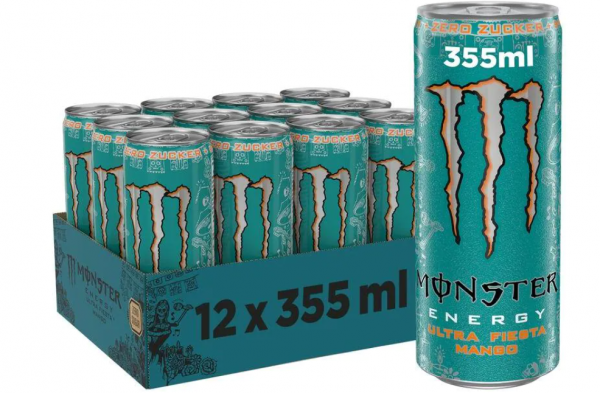 MONSTER Energy ULTRA FIESTA MANGO Zero Kiste 12 x 355 ml Schweiz