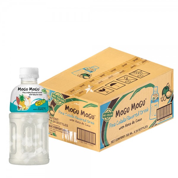 MOGU MOGU PINACOLADA Flavoured Drink With Nata De Coco Kiste 24 x 320 ml Thailand