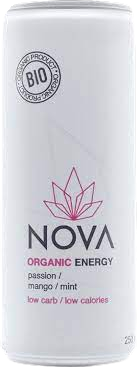NOVA Organic Energy Drink Passion - Mango - Minze 250 ml Belgien