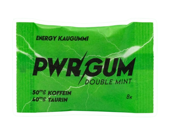 PWRGUM Kaugummi DOUBLE MINT Pack mit 8 Stück Deutschland