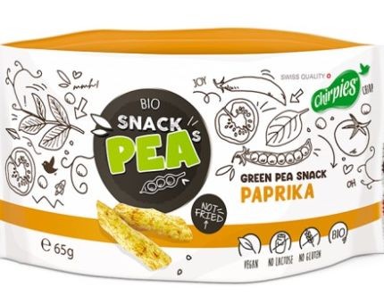 Chirpies PEA Snack PAPRIKA Bio Box 10 x 65 Gramm Schweiz