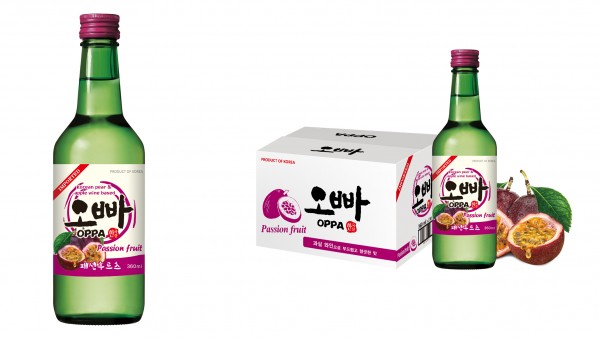 OPPA SOJU PASSION FRUIT Flavour Kiste 20 x 36 cl / 12 % Korea