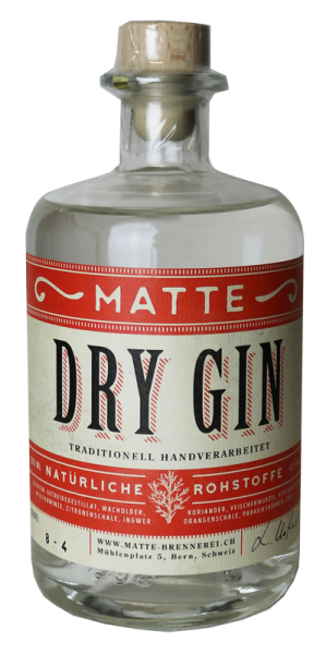 MATTE Dry Gin 50 cl / 42 % Schweiz