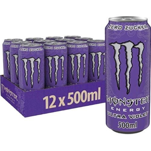 MONSTER Energy ULTRA VIOLET Zero Kiste 12 x 500 ml UK