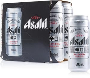 Asahi Super Dry Premium Beer DOSE Kiste 24 x 500 ml / 5 % Japan