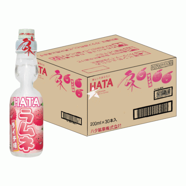 Hata RAMUNE Drink LYCHEE Kiste 30 x 200 ml Japan