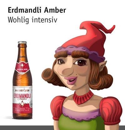 Baarer ERDMANDLI Amber Bier Kiste 24 x 330 ml / 5 % Schweiz