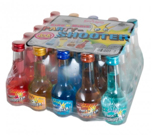 Gräf's PARTY SHOOTER Shots Mix 5 SortenBox 25 x 2 cl / 17 % Deutschland