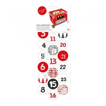 Adventskalender STICKER 24 Stück by Donkey Products UK