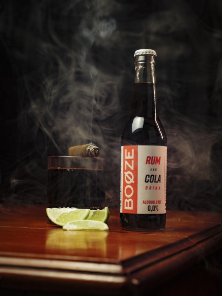 BOOZE Non-alcoholic carbonated RUM COLA drink case 24 x 330 ml Poland