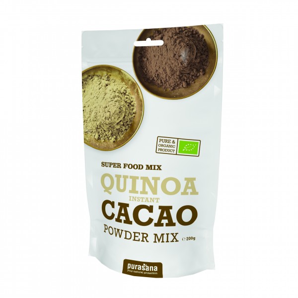 Purasana Superfood QUINOA - CACAO Powder Mix 200 Gramm