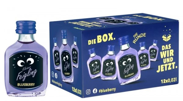 Kleiner Feigling Fancy Flavours BLUEBERRY Shot BOX 20 x 2 cl / 15 % Deutschland