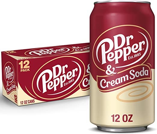 Dr Pepper CREAM SODA Kiste 24 x 355 ml USA