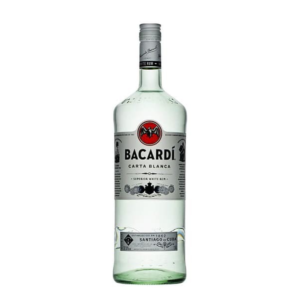 BACARDI Carta Blanca Rum 1.5 Liter MAGNUM / 37.5 % Puerto Rico