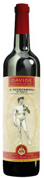 Davide l'Amabile del Sud Il Negroamaro di Puglia 2021 Rotwein 75 cl / 14 % Italien