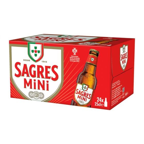 Sagres MINI Kiste 24 x 250 ml / 5 % Portugal