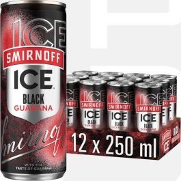Smirnoff Ice BLACK GUARANA Dosen Kiste 24 x 250 ml / 4 % Italien