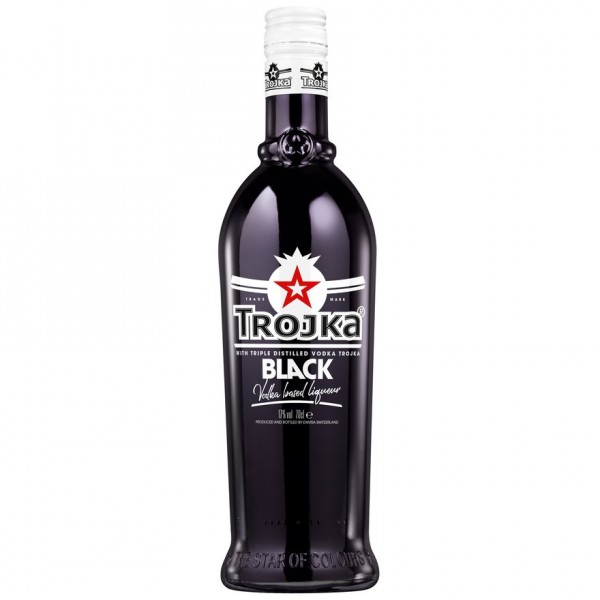 TROJKA BLACK Vodka Likör 70 cl / 17 % Schweiz