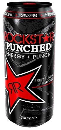 ROCKSTAR Energy Drink PUNCHED Fruit Punch Flavor 500 ml UK