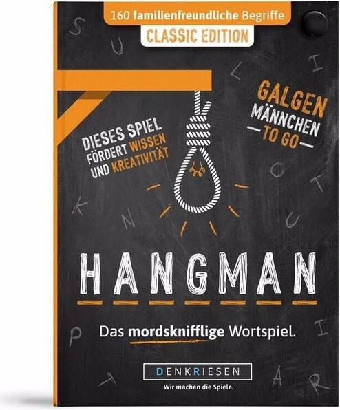 Denkriesen HANGMAN- ROTLICHT EDITION - Trinkspiel - Galgenmännchen TO GO Deutschland