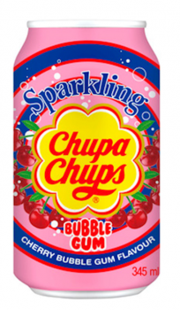 Chupa Chups CHERRY BUBBLE GUM Kiste 24 x 345 ml Korea