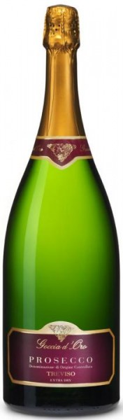 Goccia d'Oro Prosecco Spumante D.O.C Trevisio Extra dry Doppelmagnum - Jeroboam 3 Liter / 11 % Itali