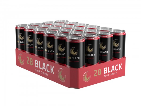 28 Black SOUR Cherry Energy Drink Kiste 24 x 250 ml Deutschland