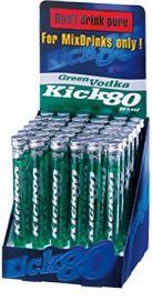 Kick 80 GREEN Vodka Box 36 x 20 ml / 80 % Schweiz