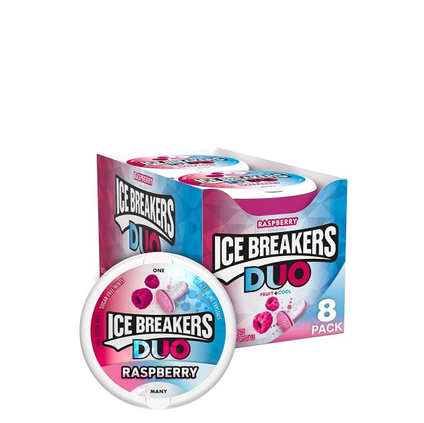 Ice Breakers DUO Raspberry / Mint Box 8 x 42 Gramm USA