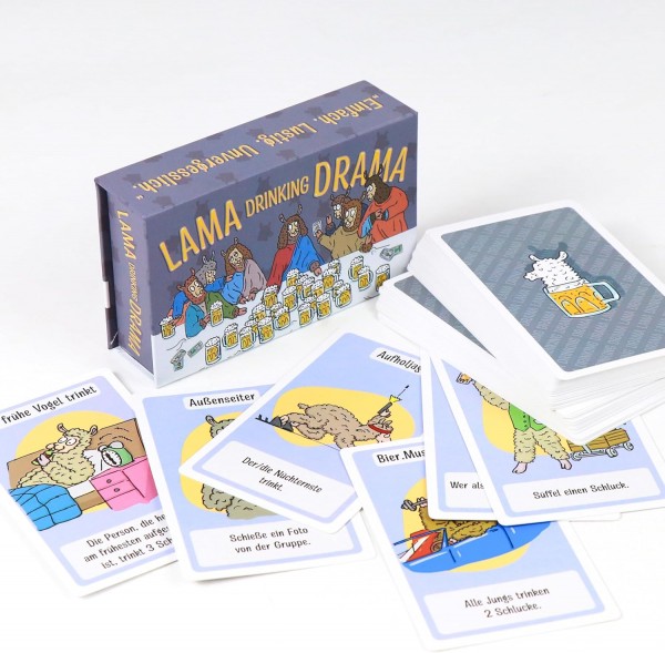 Trinkspiel Lama Drinking Drama Kartenspiel mit über 60 Karten