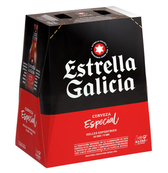 Estrella Galicia Bier Kiste 24 x 330 ml / 5.5 % Spanien