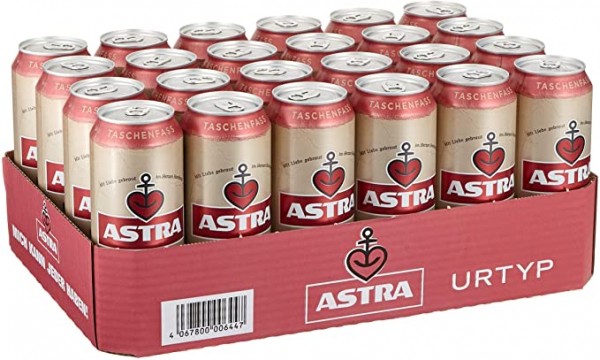 ASTRA URTYP Pilsner Bier Dose Kiste 24 x 500 ml / 4.9 % Deutschland