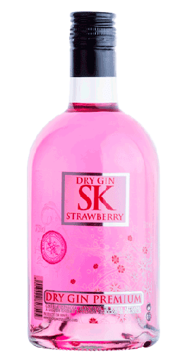 SK STRAWBERRY Premium Dry Gin 70 cl / 37.5 % Spanien
