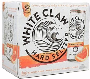 White Claw HARD SELTZER RUBY GRAPEFRUIT Kiste 24 x 355 ml / 5 % USA