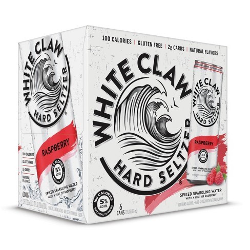 White Claw HARD SELTZER RASPBERRY Kiste 24 x 355 ml / 5 % USA