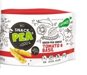 Chirpies PEA Snack TOMATO & BASIL Bio Box 10 x 65 Gramm Schweiz