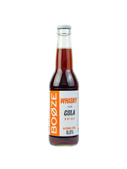 BOOZE Non-alcoholic WHISKY COLA drink with carbonation 330 ml Poland