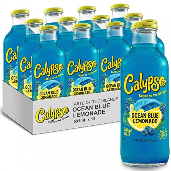 CALYPSO Ocean Blue Lemonade Kiste 12 x 473 ml USA