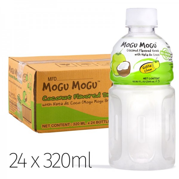 MOGU MOGU COCONUT Flavoured Drink With Nata De Coco Kiste 24 x 320 ml Thailand