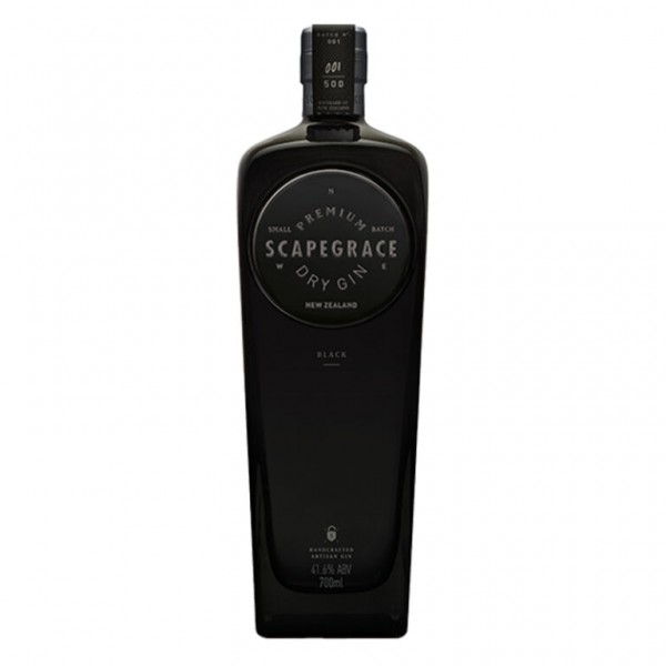 SCAPEGRACE Premium BLACK Gin 70 cl / 41.6 % Neuseeland