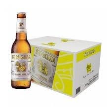 SINGHA Import Lager Beer Case 24 x 330 ml / 5 % Thailand