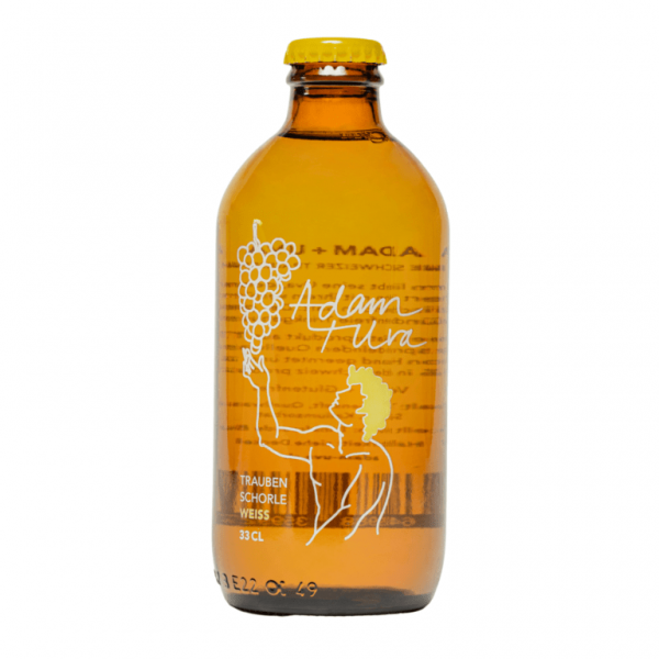ADAM+UVA Bio Traubenschorle – WEISS ohne Alkohol 330 ml Schweiz