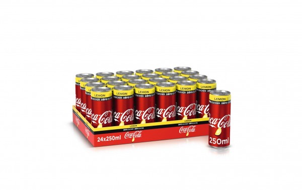 Coca Cola ZERO Lemon Kiste 24 x 250 ml Frankreich