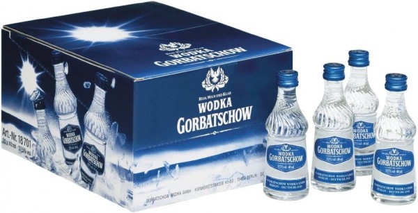 Gorbatschow Vodka Miniature Box 12 x 4 cl / 37.5 % Deutschland