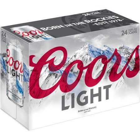 COORS Light Bier Dose Kiste 36 x 355 ml / 4 % USA