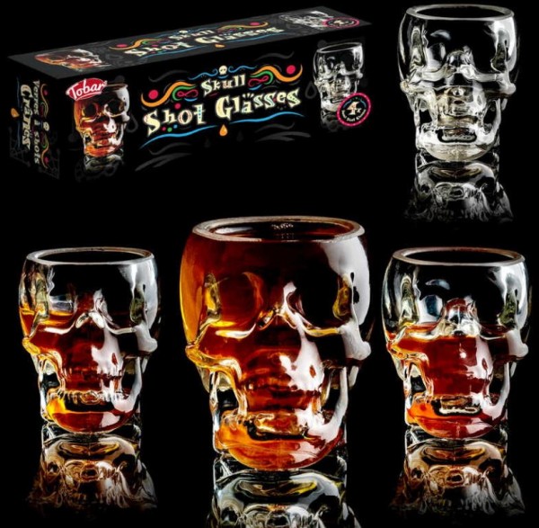 Skull Shot Gläser Set 4 x 50 ml by Tobar