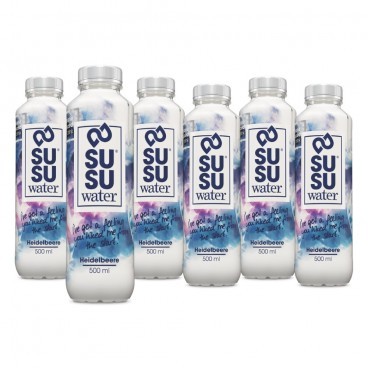 SUSU Water HEIDELBEERE Kiste 24 x 500 ml Schweiz