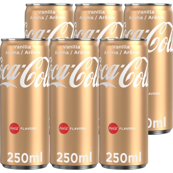 Coca Cola VANILLA Kiste 24 x 250 ml Frankreich