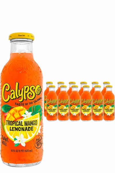 CALYPSO TROPICAL MANGO Lemonade Kiste 12 x 473 ml USA