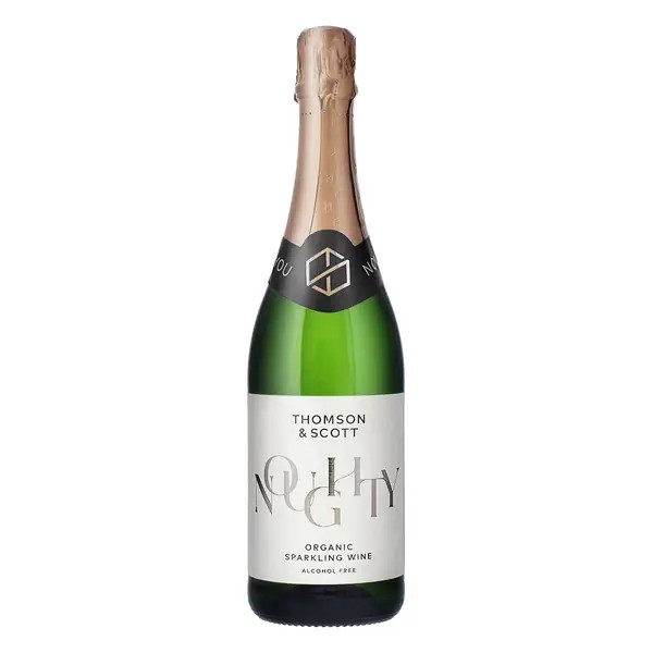 THOMSON & SCOTT NOUGHTY CHARDONNAY Non-alcoholic Sparkling Wine Organic 75 cl UK